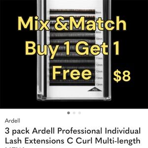 3 pack Ardell Professional Individual Lash Extensions C Curl Multi-length NEW